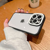 Luxury Camera Protection Clear Soft Silicone Bumper Back Case Cover for iPhone