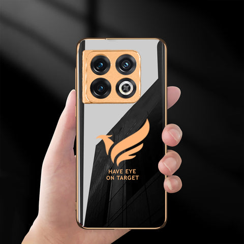 Glossy Electroplated Bird Glass Back Case For Oneplus