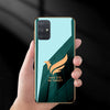 Premium Glass Back Bird Case With Golden Edges For Samsung Galaxy A51