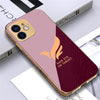 Glossy Electroplated Bird Glass Back Case For iPhone 12