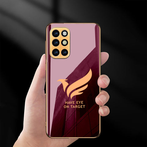 Glossy Electroplated Bird Glass Back Case For Oneplus 8T